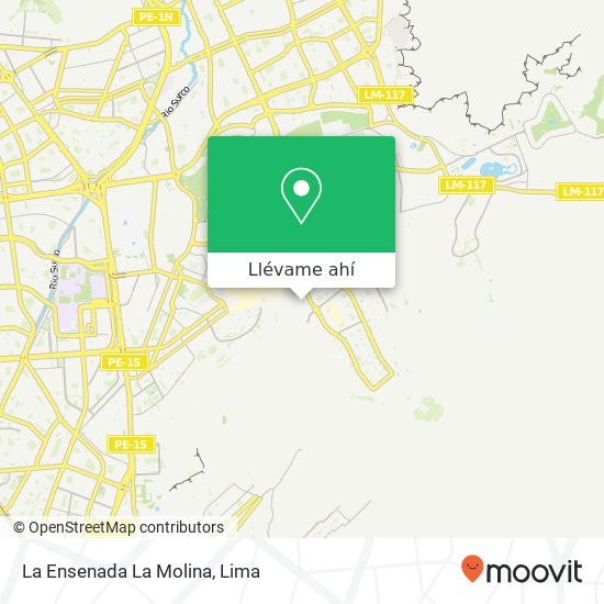 Mapa de La Ensenada   La Molina