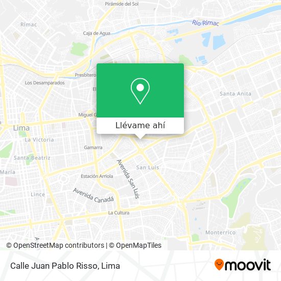 Mapa de Calle Juan Pablo Risso