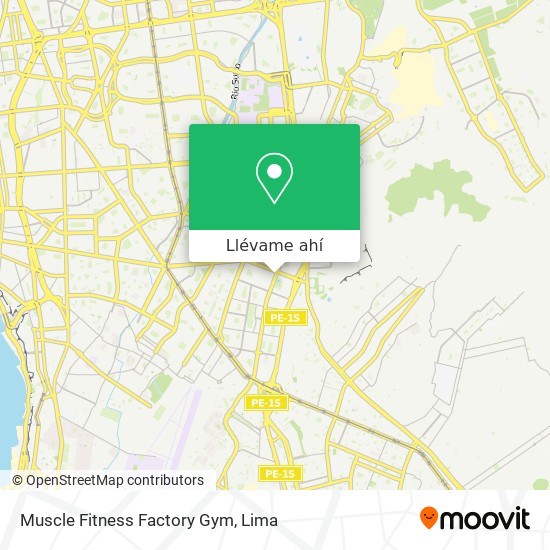Mapa de Muscle Fitness Factory Gym