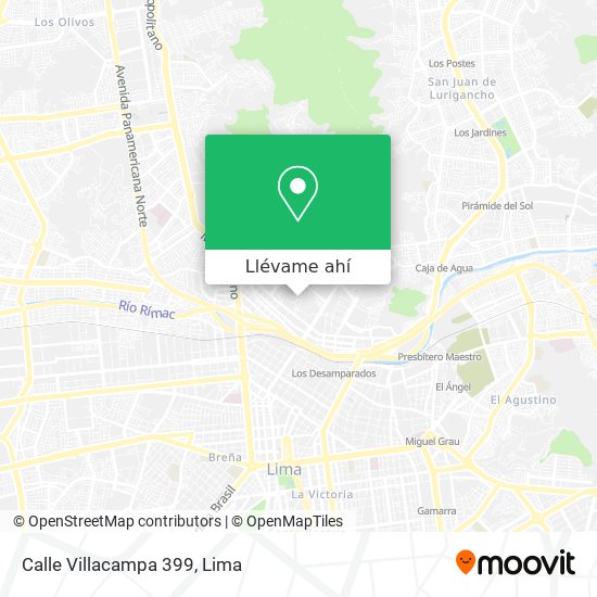 Mapa de Calle Villacampa 399