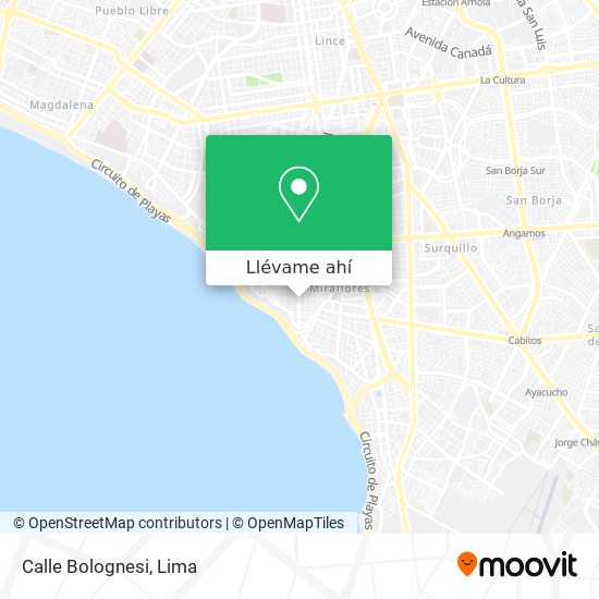 Mapa de Calle Bolognesi