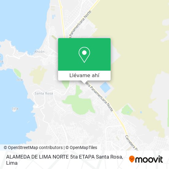 Mapa de ALAMEDA DE LIMA NORTE   5ta ETAPA  Santa Rosa