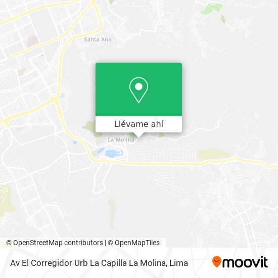 Mapa de Av El Corregidor Urb La Capilla   La Molina