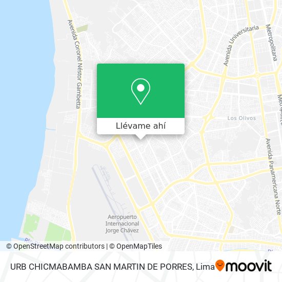 Mapa de URB CHICMABAMBA SAN MARTIN DE PORRES
