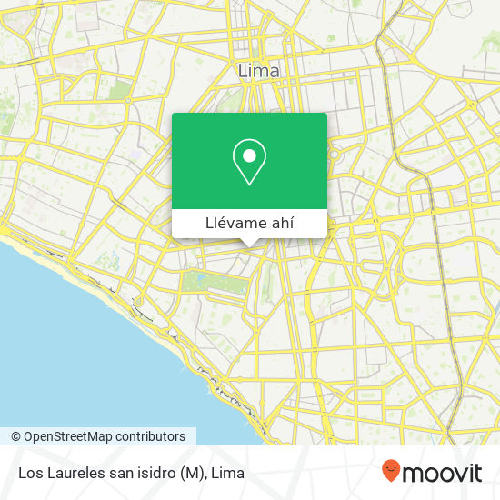 Mapa de Los Laureles  san isidro  (M)