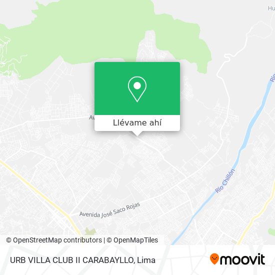 Mapa de URB  VILLA CLUB II  CARABAYLLO