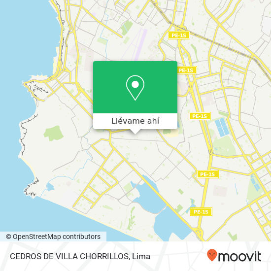 Mapa de CEDROS DE VILLA CHORRILLOS