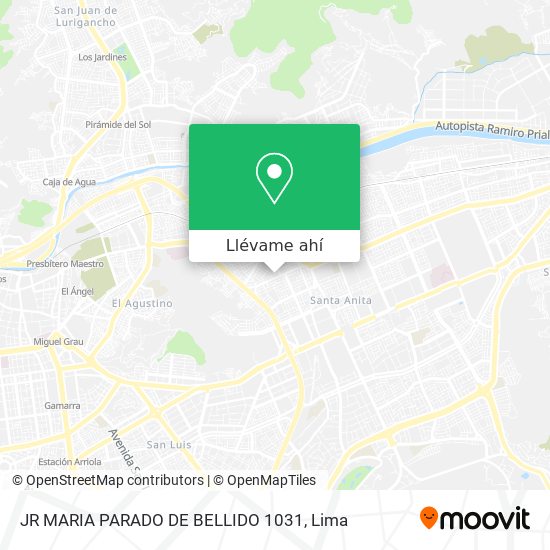 Mapa de JR  MARIA PARADO DE BELLIDO 1031