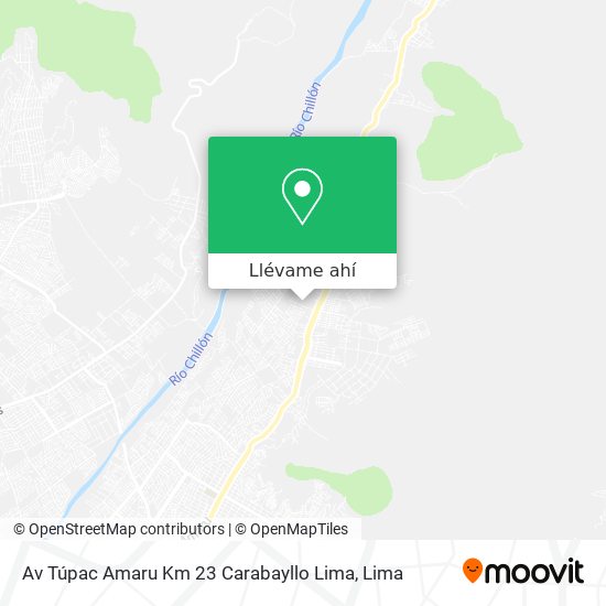 Mapa de Av  Túpac Amaru Km  23  Carabayllo  Lima