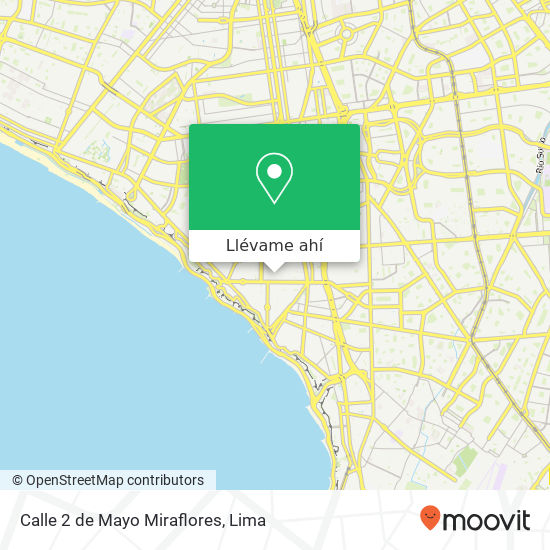 Mapa de Calle 2 de Mayo   Miraflores