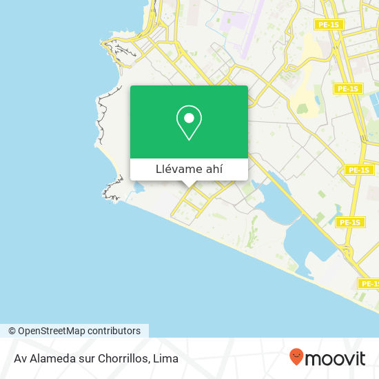 Mapa de Av Alameda sur  Chorrillos