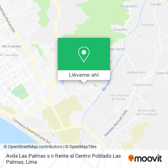 Mapa de Avda  Las Palmas s n frente al Centro Poblado Las Palmas