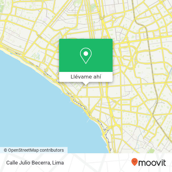 Mapa de Calle Julio Becerra