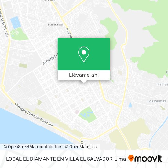 Mapa de LOCAL EL DIAMANTE EN VILLA EL SALVADOR