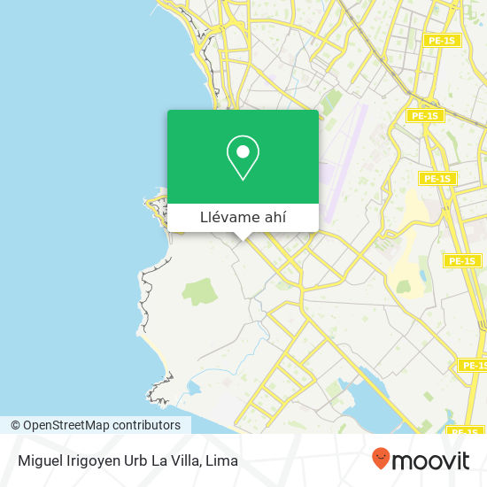 Mapa de Miguel Irigoyen Urb  La Villa