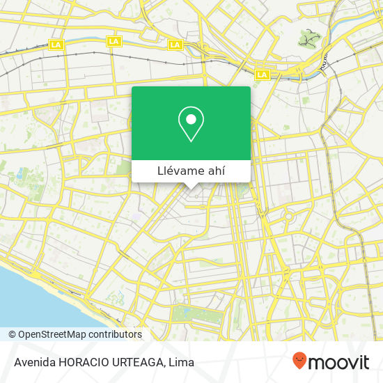 Mapa de Avenida HORACIO URTEAGA