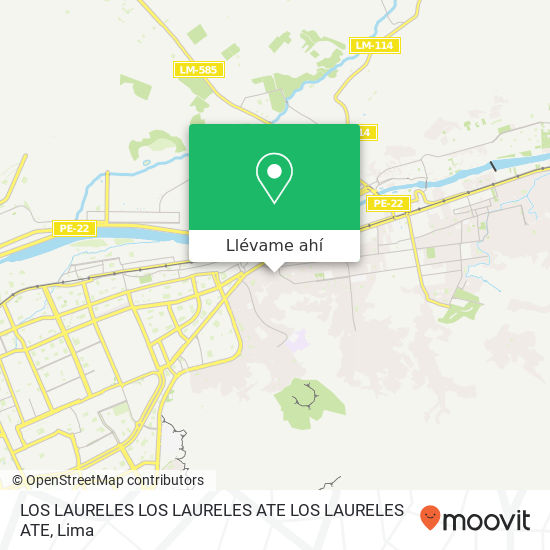 Mapa de LOS LAURELES  LOS LAURELES ATE LOS LAURELES ATE