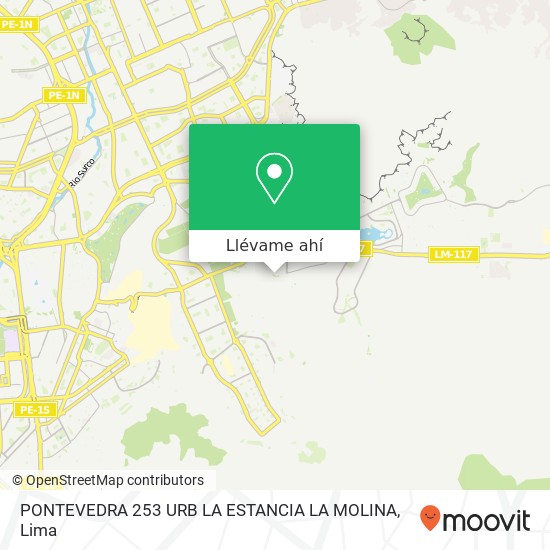 Mapa de PONTEVEDRA 253 URB  LA ESTANCIA   LA MOLINA