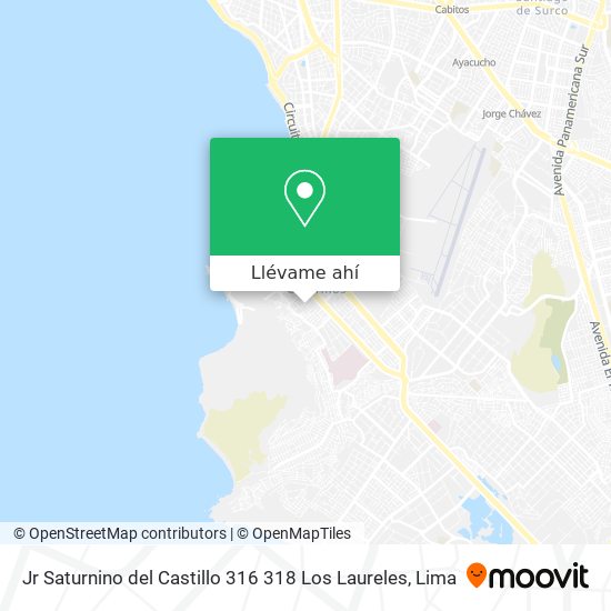 Mapa de Jr  Saturnino del Castillo 316 318 Los Laureles