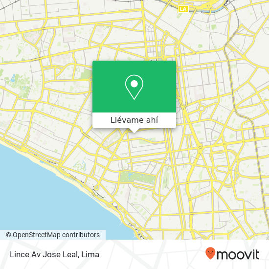 Mapa de Lince  Av  Jose Leal