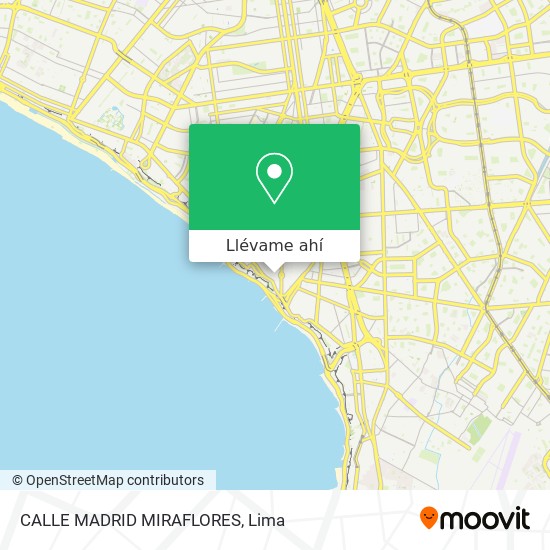 Mapa de CALLE MADRID MIRAFLORES