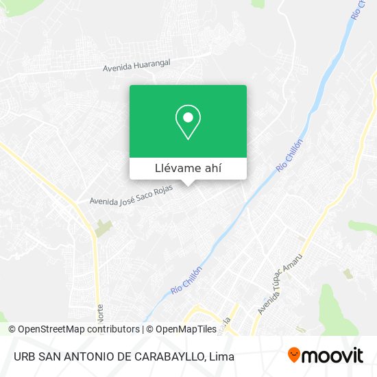 Mapa de URB  SAN ANTONIO DE CARABAYLLO