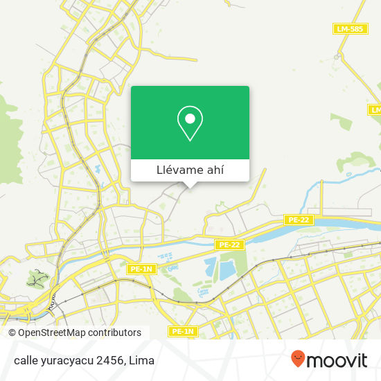 Mapa de calle yuracyacu 2456