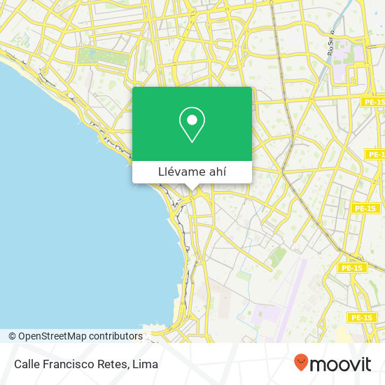 Mapa de Calle Francisco Retes