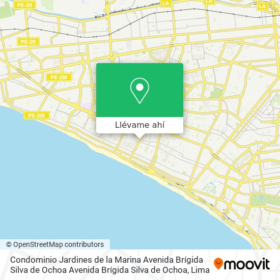 Mapa de Condominio Jardines de la Marina  Avenida Brígida Silva de Ochoa Avenida Brígida Silva de Ochoa
