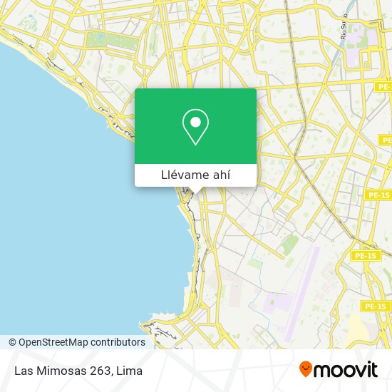 Mapa de Las Mimosas 263