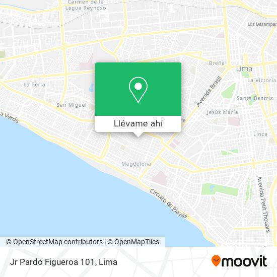 Mapa de Jr  Pardo Figueroa 101