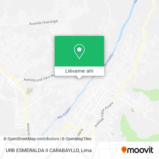 Mapa de URB ESMERALDA II  CARABAYLLO