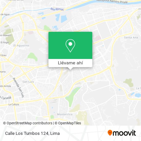 Mapa de Calle Los Tumbos 124