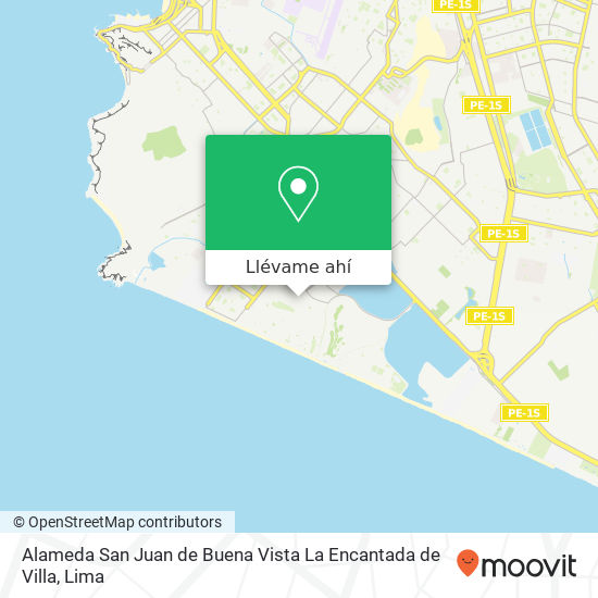 Mapa de Alameda San Juan de Buena Vista  La Encantada de Villa