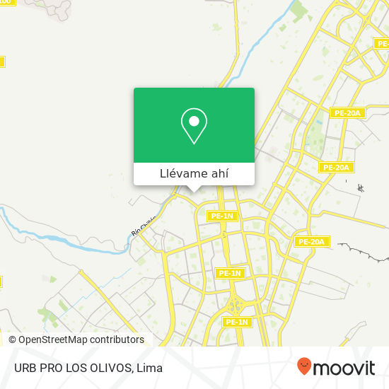 Mapa de URB  PRO   LOS OLIVOS