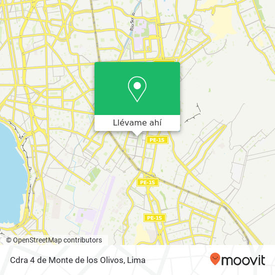 Mapa de Cdra 4 de Monte de los Olivos