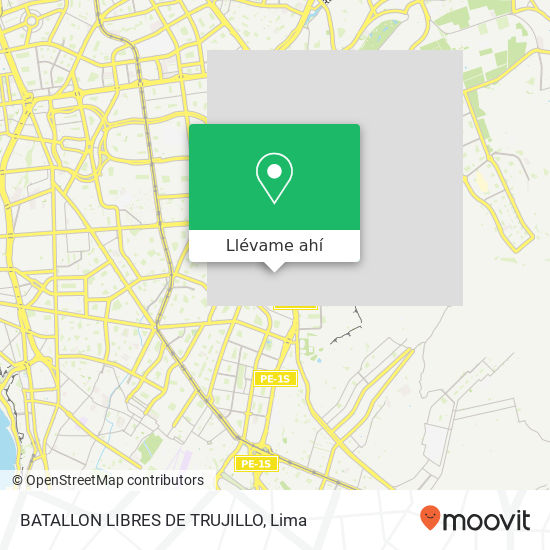 Mapa de BATALLON LIBRES DE  TRUJILLO