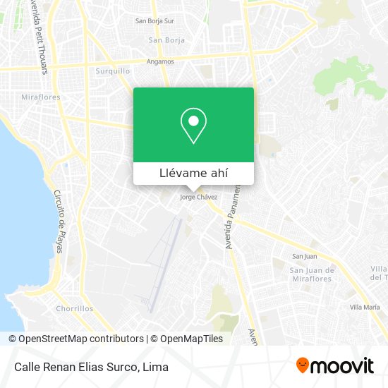 Mapa de Calle Renan Elias Surco