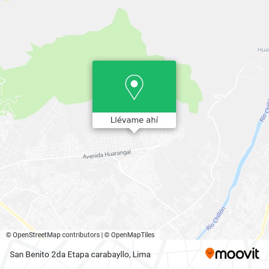 Mapa de San Benito 2da Etapa  carabayllo