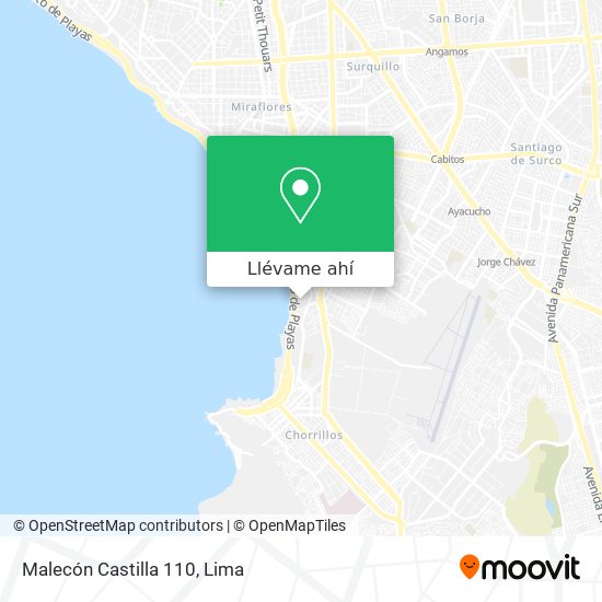 Mapa de Malecón Castilla 110