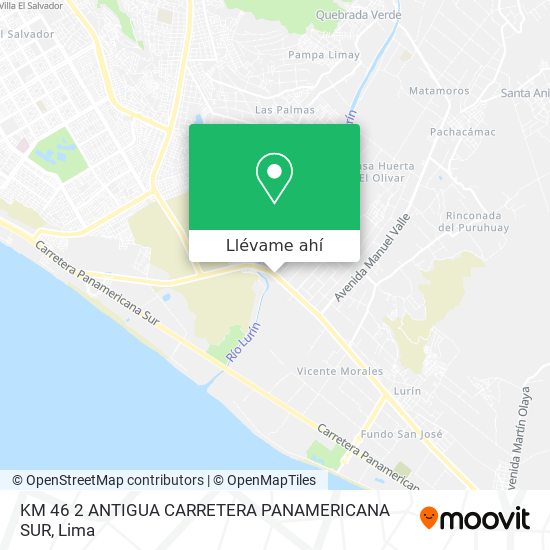 Mapa de KM  46 2 ANTIGUA CARRETERA PANAMERICANA SUR