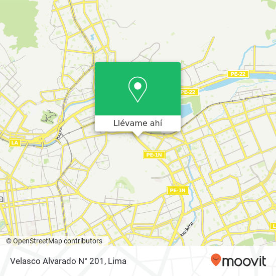Mapa de Velasco Alvarado N° 201