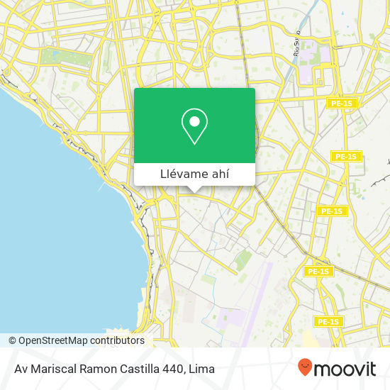 Mapa de Av  Mariscal Ramon Castilla 440