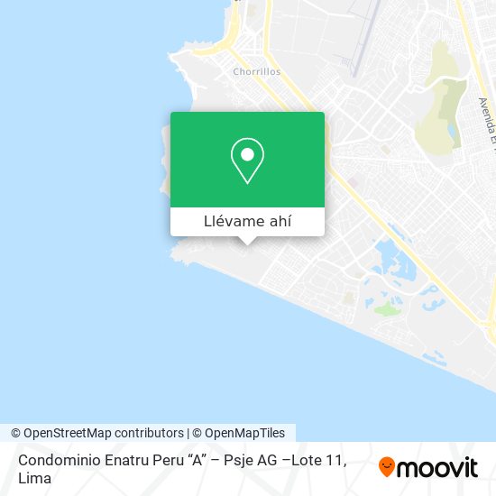 Mapa de Condominio Enatru Peru “A” – Psje  AG –Lote 11