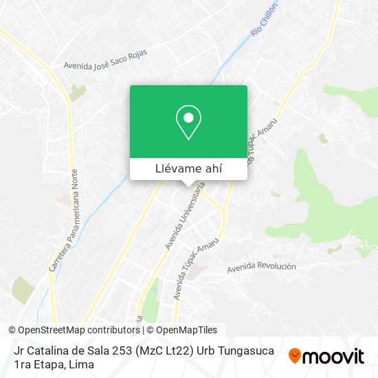 Mapa de Jr Catalina de Sala 253 (MzC  Lt22)  Urb  Tungasuca 1ra Etapa