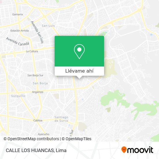 Mapa de CALLE LOS HUANCAS