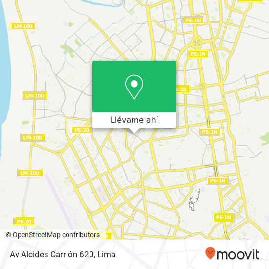 Mapa de Av  Alcides Carrión 620