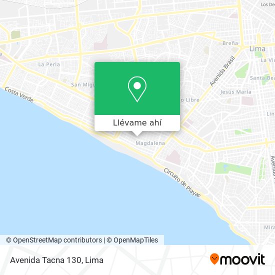 Mapa de Avenida Tacna 130