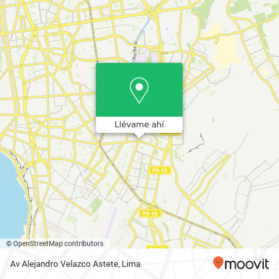 Mapa de Av  Alejandro Velazco Astete