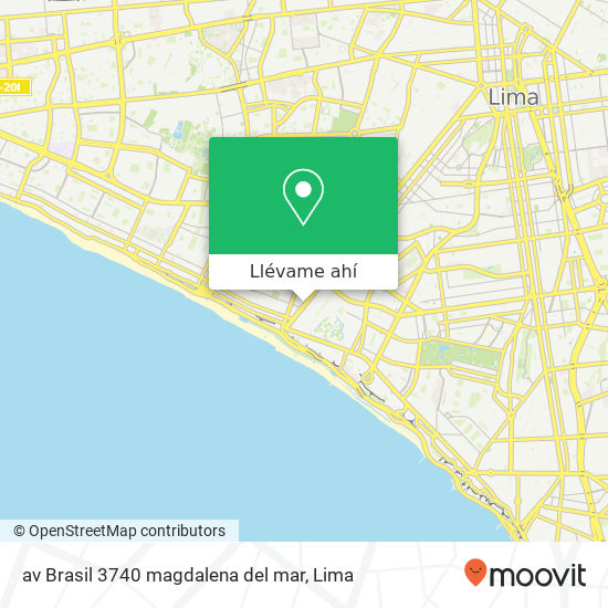 Mapa de av  Brasil  3740 magdalena del mar